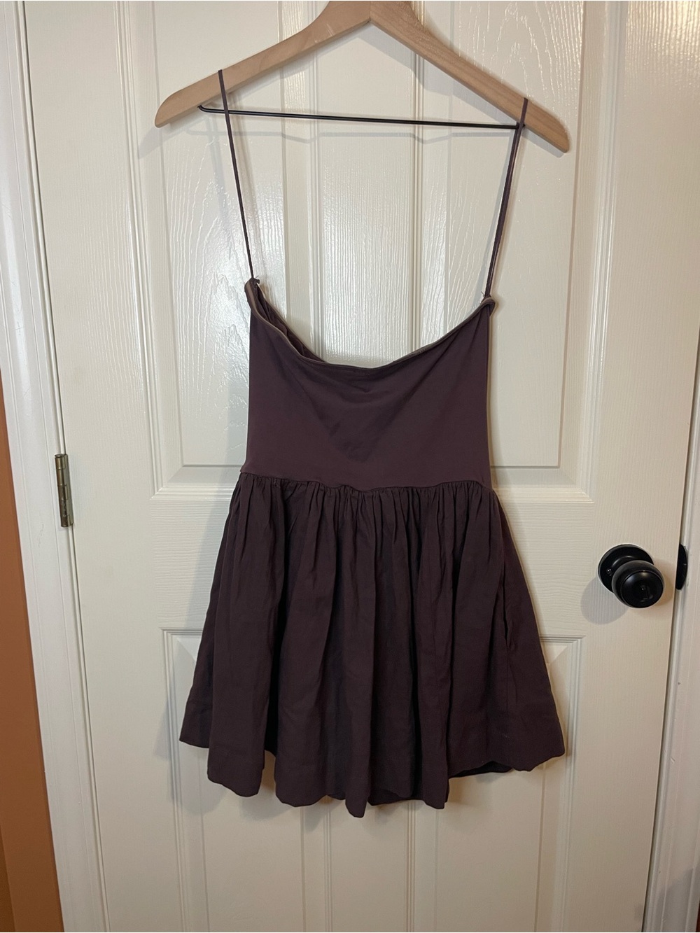 Free People Onda Drop Waist Tube Mini Dress in Brown Size XS - Picture 7 of 9